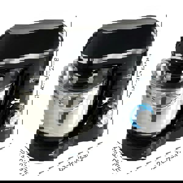 Spector Electric Stand Mixer 6.2L Stainless Steel Mixing Bowl 1400W 6 Speeds