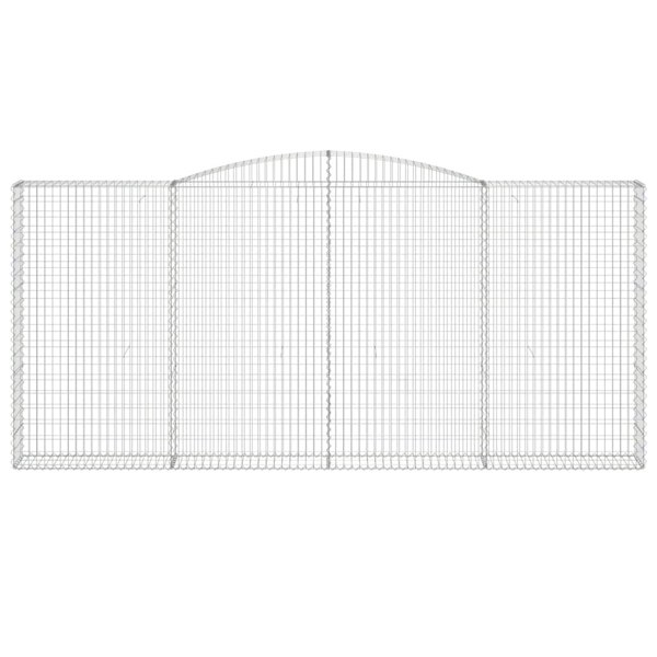 Berkfield Arched Gabion Basket 400x30x180/200 cm Galvanised Iron