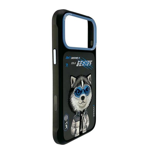 Nimmy Friends Nimmy Cool & Cute 2.0 Husky Case with MagSafe for iPhone 17 Pro Max 6.9" Grey Blue - N-KMLL-IP17-PRO-MAX-017-A