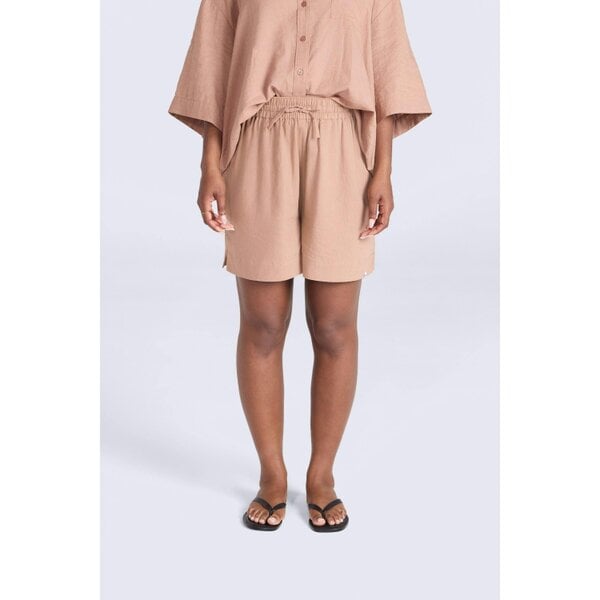 Animal Womens Nova Linen Shorts - Brown