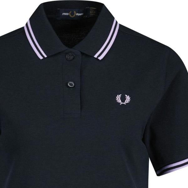 Fred Perry G3600 Retro Twin Tipped Navy Polo Shirt 6