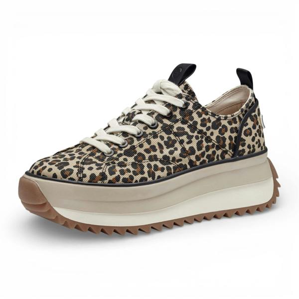 Tamaris Women's Platform Brown Beige Sneakers