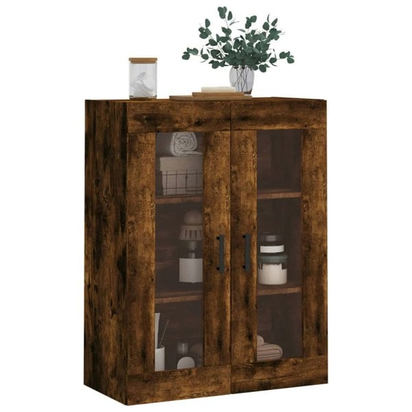 Berkfield Wall Mounted Cabinet Smoked Oak 69.5x34x90 cm