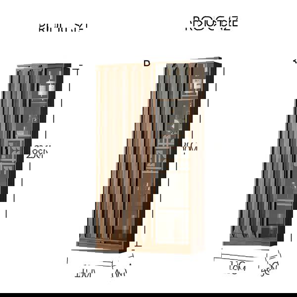 Dory Wine Cabinet, Solid Wood, More Sizes with storage for cabinet