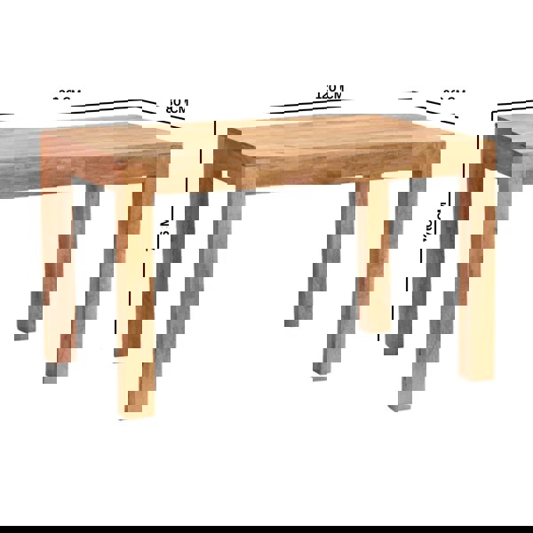 IH Design Logan Light Mango Small Dining Table 4ft (120cm)