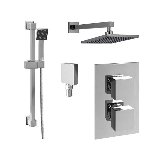 Flode Sala | SQ Style 2 Functions Concealed Valve Shower Kit | Chrome