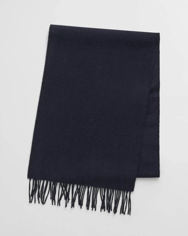 GANT Mens Wool Scarf - 433 Evening Blue
