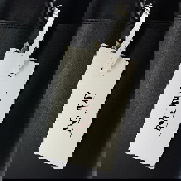 Personalised Memento Company Personalised Classic Initials Cream Luggage Tag