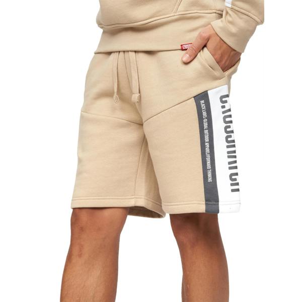 Crosshatch Mens Silomane Shorts - Stone - 