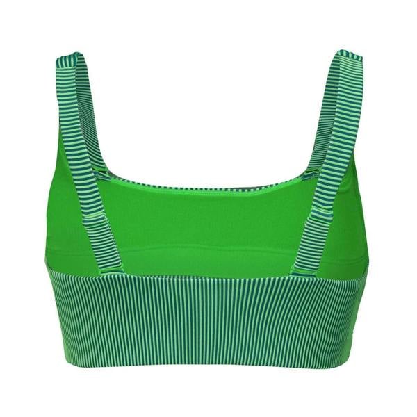 Puma Womens/Ladies Stripe Scoop Neck Bikini Top - Green - 