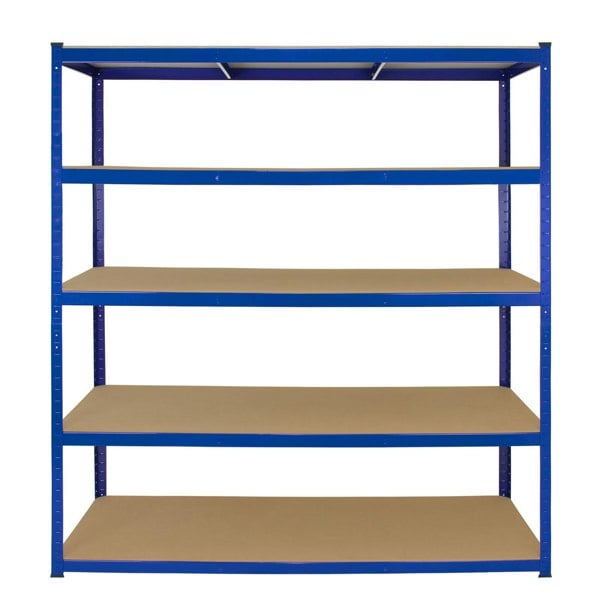 Monster Racking T-Rax 10 x Extra Wide Storage Shelves - Blue (160cm W, 60cm D)