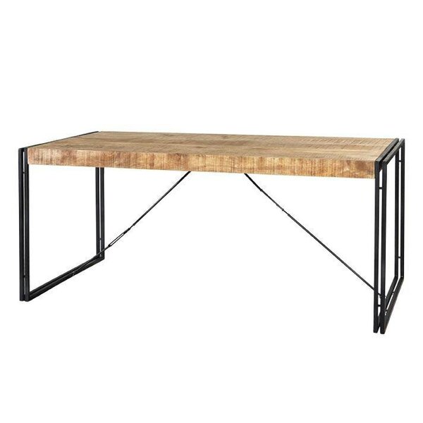 Wyld Haus Toivakka Industrial Reclaimed Wood and Metal Dining Table
