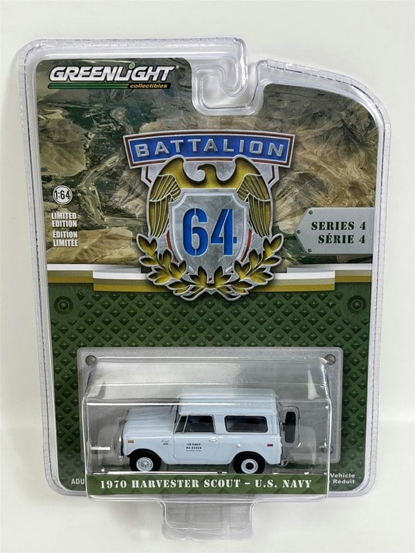 Greenlight 1970 Harvester Scout US Navy 1:64 Scale Greenlight 61040D