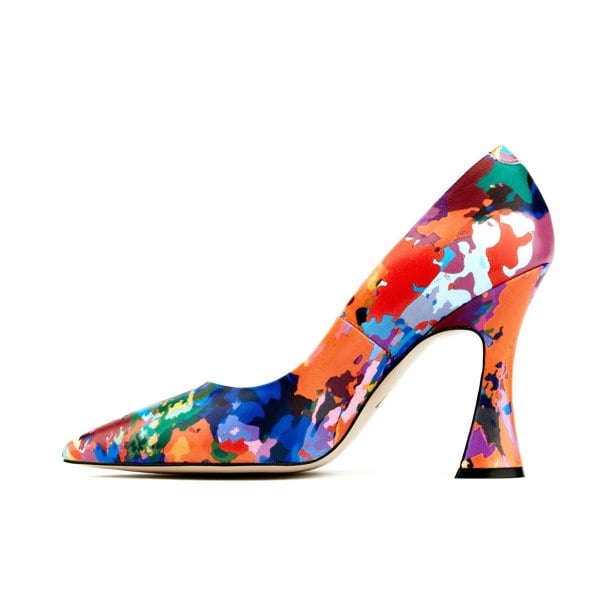 Embassy London Emily - Summer Colours - Women's pointy 4 inch multicolour leather pump