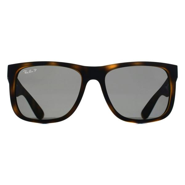 Ray-Ban Sunglasses RB4165 Justin 865/87 Matte Havana Dark Grey Polarized