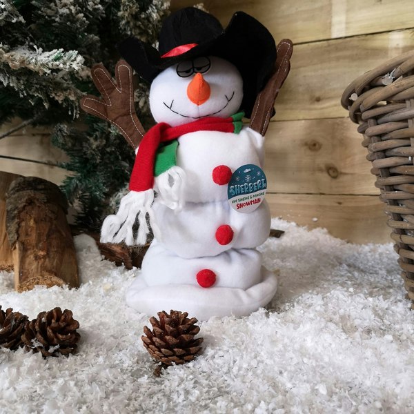 Samuel Alexander 35cm Sherbert Christmas Singing & Dancing Snowman Animated Xmas Decoration Gift