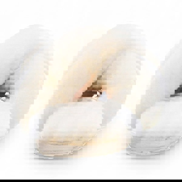 Infinity Leather Snowbelle - Women's Genuine Sheepskin Crossover Slippers