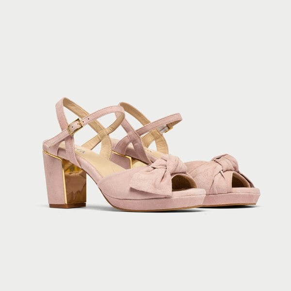 Calla Lizzie Shoes - Soft Rose Suede