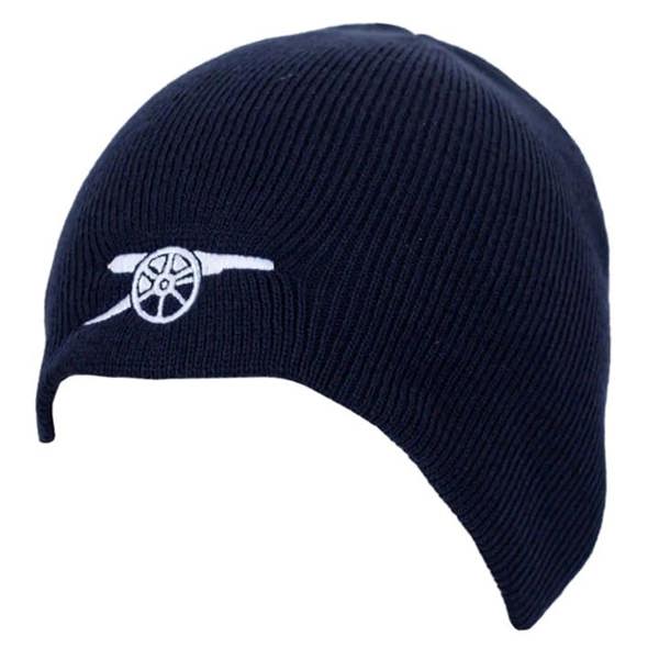 Arsenal FC Navy Cannon Beanie Hat, Clothing Accessories, Sports, Gift