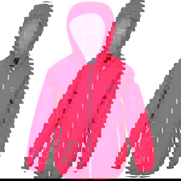 Regatta Kids Waterproof Jacket - Bright Blush