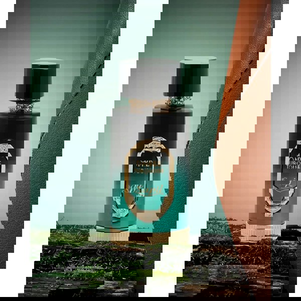 Sapil Ombre Turquoise Eau de Parfum 100ml bottle on soft leather background