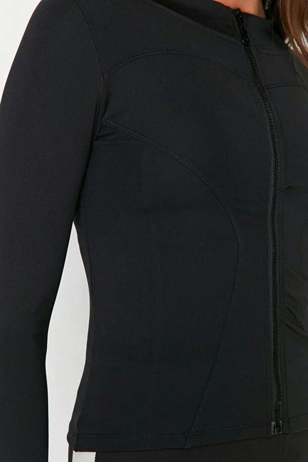 WOVCOR Zip-up Stand Collar Knitted Sports Jacket