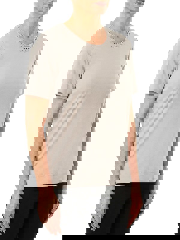 PennyPlain Nailhead Top - Cloud