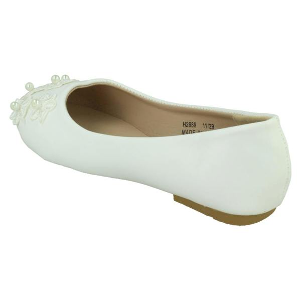 Spot On Girls Spot On Smart Casual Ballerina Shoes H2689