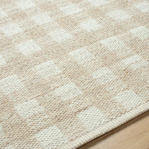 Livabliss Mardin-Hand Woven Tan Ivory Wool Cottage Rug