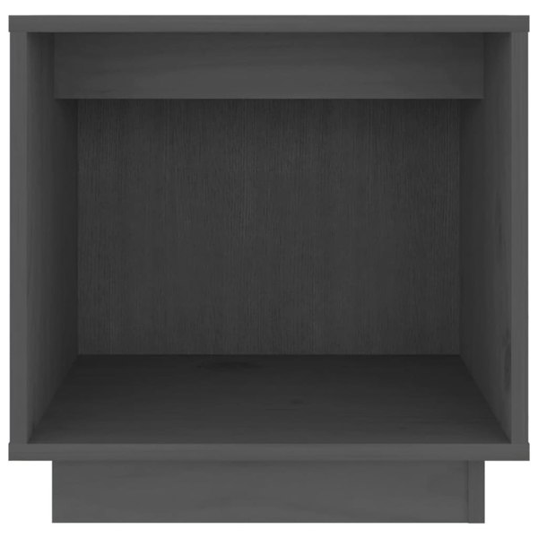 Berkfield Bedside Cabinets 2 pcs Grey 40x30x40 cm Solid Wood Pine