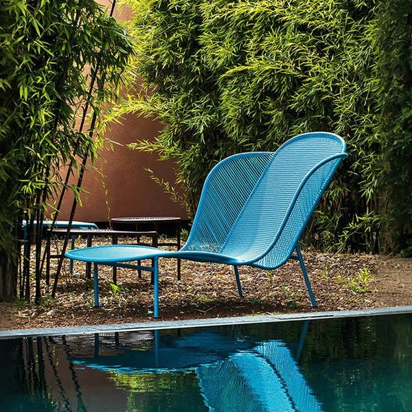 Weilai Concept Kaczynski Metal Garden Chair, Outdoor Lounge Chair