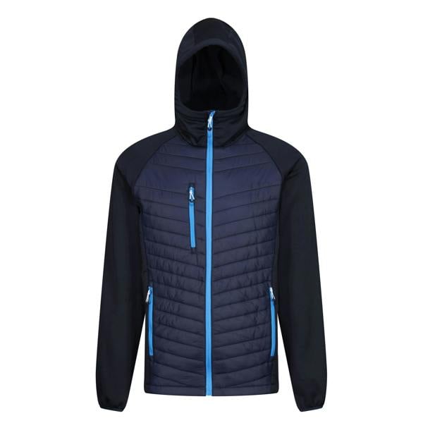 Regatta Mens Navigate Quilted Hybrid Jacket - Navy/French Blue