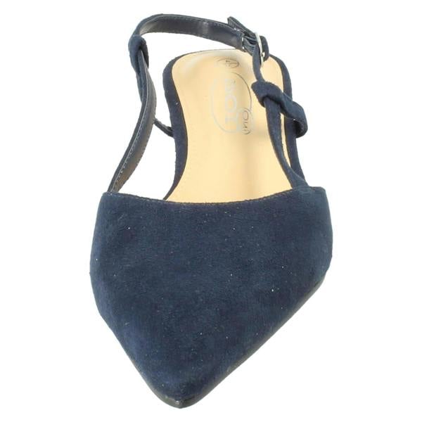 Spot On Ladies Spot On Pointed Slingback Shoes F00489