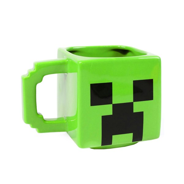 Minecraft Face Creeper Mug and Coaster Set - Green