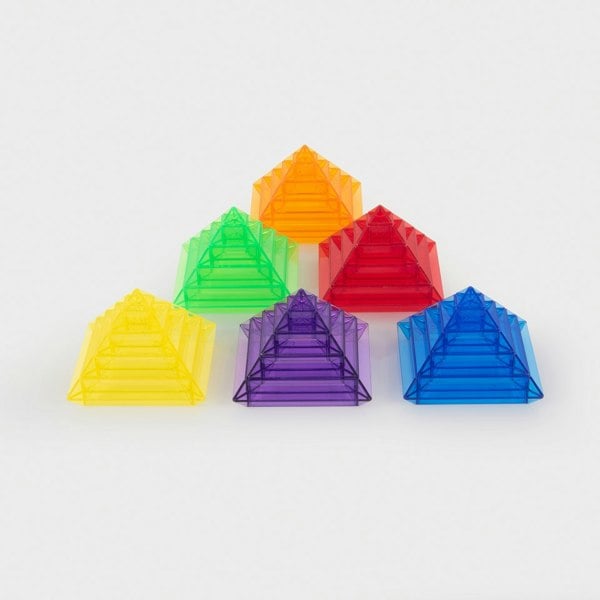tickit Translucent Colour Pyramid Builder - Pack of 30