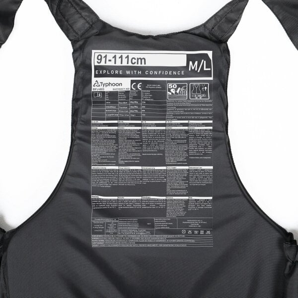 Typhoon Essential 50N Buoyancy Aid - Black