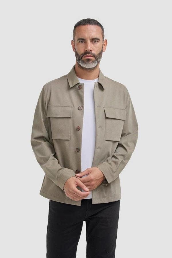 House of Cavani Donatella - Men's Sage Green Overshirt