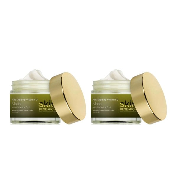 Skin Research Anti-Ageing Vitamin D & Ceramide Q10 Mask 50ml Twin Value Savings Pack