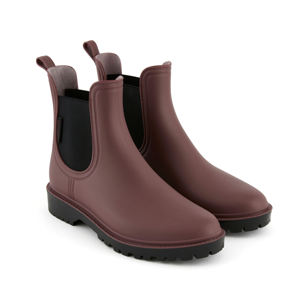 Regatta Womens Lady Harriett II Ankle Wellington Boots - Dark Cherry/Black