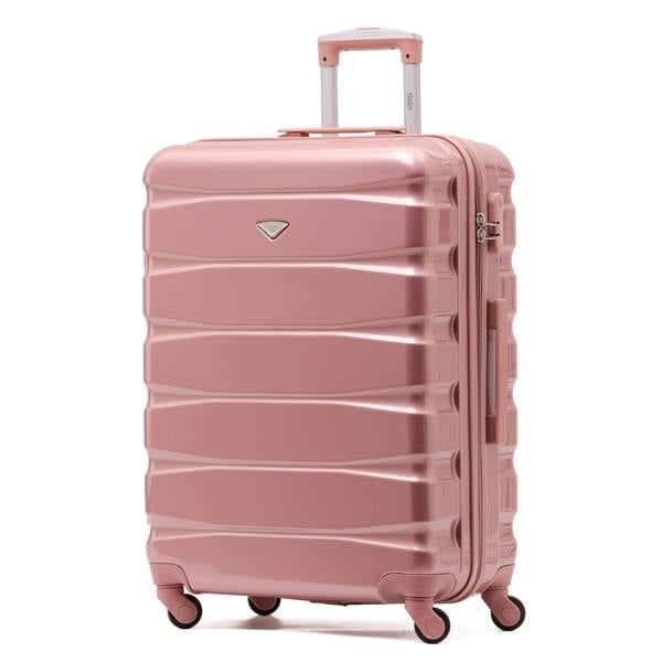 Flight Knight 25" Medium Suitcase Check-in Hold Luggage Hard Shell 4 Wheels TSA Lock