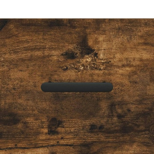 Berkfield Highboard Smoked Oak 69.5x34x180 cm Engineered Wood