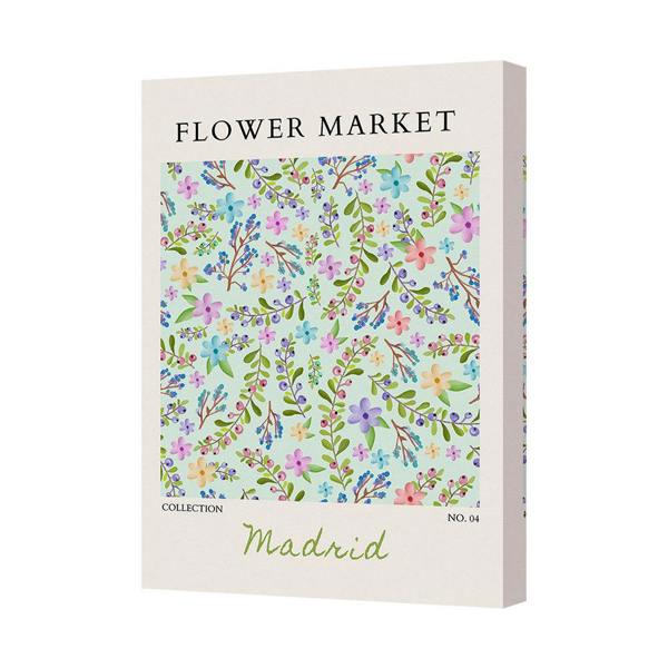 Benjamin Tate Design Flower Market Madrid Canvas Art Print Wall Decor Handmade UK