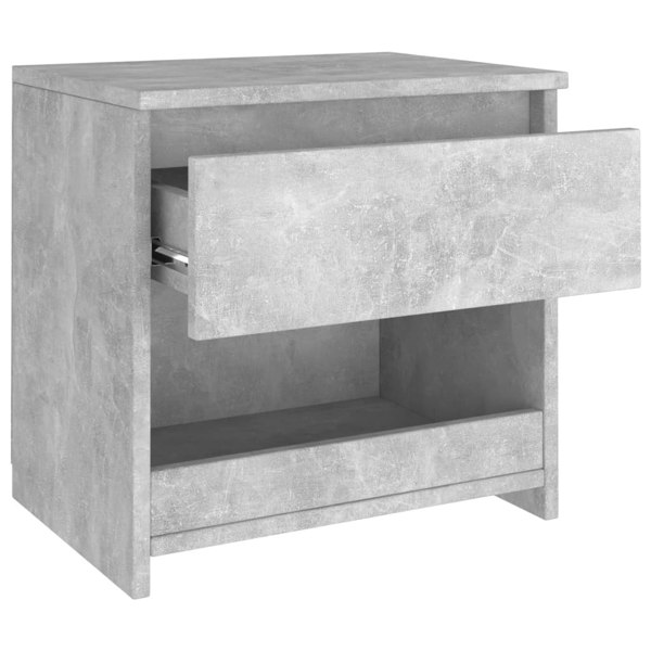 Berkfield Bedside Cabinets 2 pcs Concrete Grey 40x30x39 cm Engineered Wood