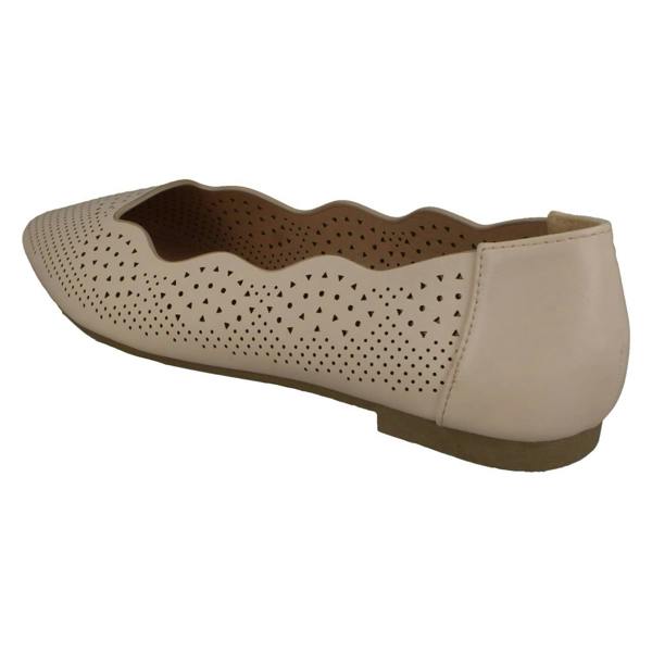 Spot On Ladies Slip On Ballerina Flat Shoes F80459