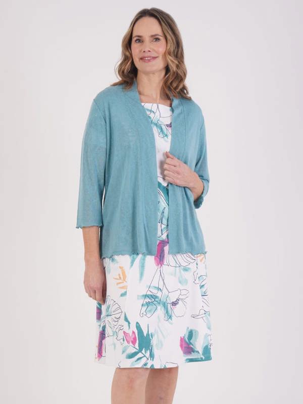 TIGI Palm Print Dress