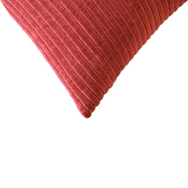 Wyld Haus Set of 2 Verezzi Ribbed Red Cushion Covers