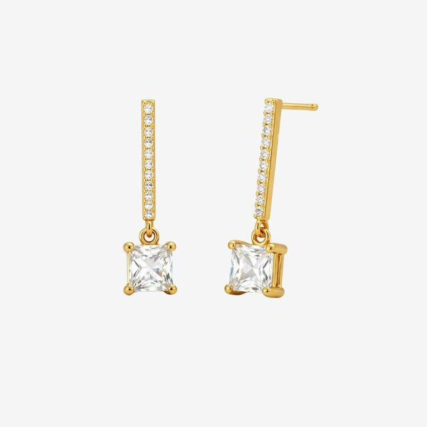 Uchi & Soto Shikaku Gold Drop Stone Earrings
