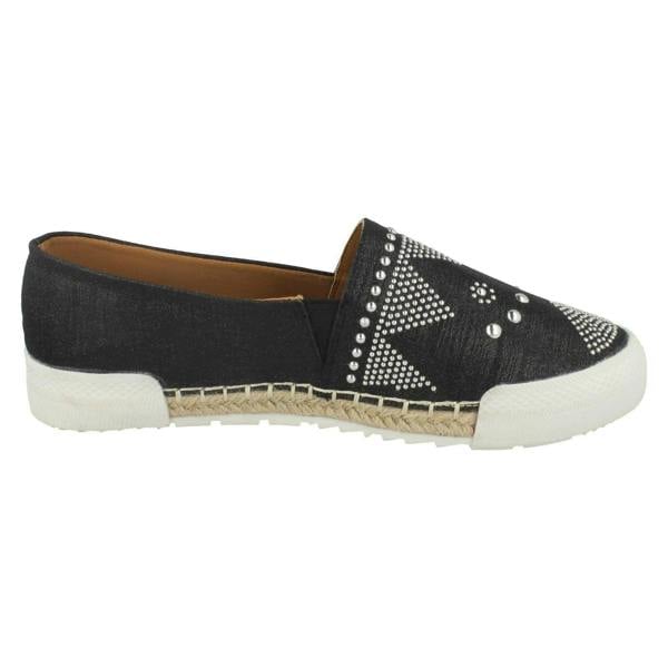 Savannah Ladies Savannah Rope Edge Espadrilles