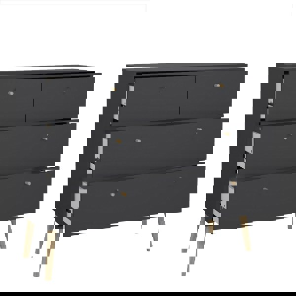 Furniture To Go Cumbria Chest 2 + 2 Drawers Dark Grey