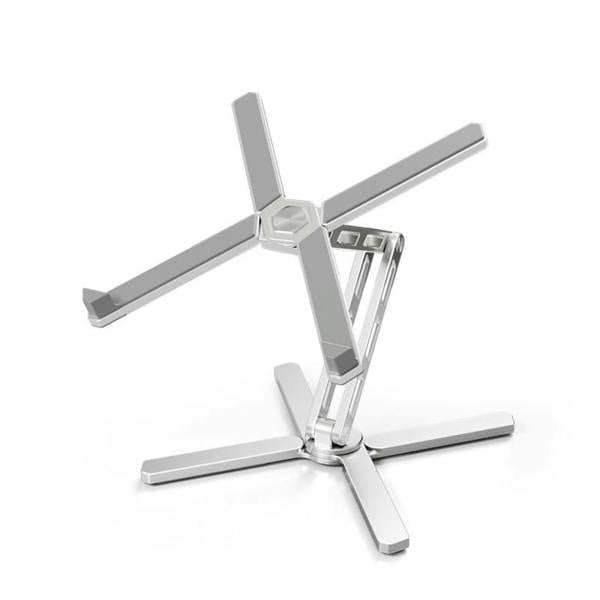 HAAY TOOLS Premium Aluminium Laptop Stand, Adjustable 360° Rotating Laptop Riser for Desk 10–18" MacBook, Dell, HP